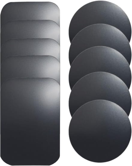 Metalen plaat voor magnetische autotelefoonhouder - Set van 10 stuks