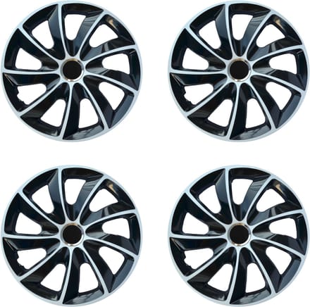 Wieldoppen 14" STIG Extra wit/zwart 4 stuks