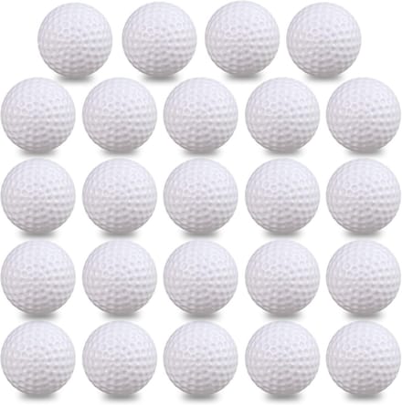 Plastic Golfballen 50/24 Pack - Holle Oefengolfballen voor Beginners - Ideaal voor Binnen en Buiten Training