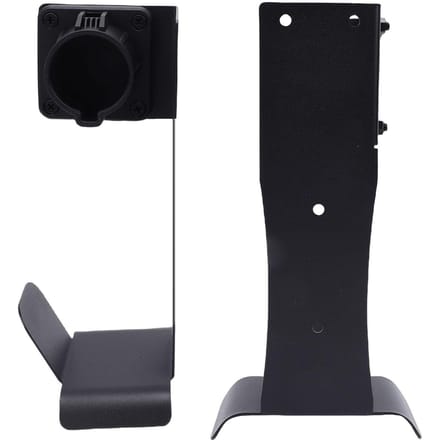 Houder Geschikt voor J1772 Connector Roestvrij Staal Wandmontage Elektrische Auto Snoerhouder black