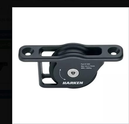 Harken 1204 1-schijfs 60mm Protexit doorvoer blok