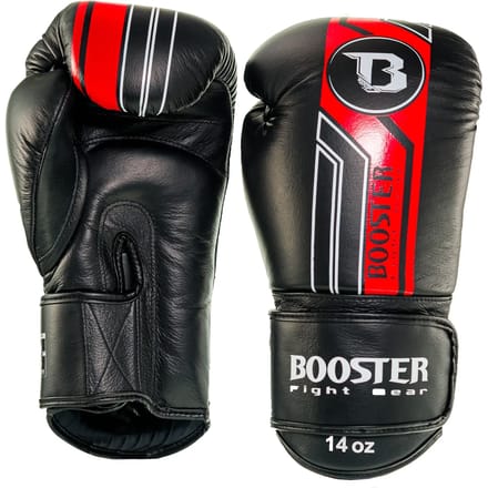 Booster Bokshandschoenen - BGL V9 - Zwart/Rood - 12 oz