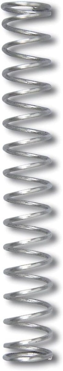 Set van 10 Compressieveren Verzinkt Staal 45mm Lengte 20mm