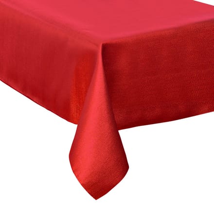 Feeric lights & Christmas Tafelkleed - rood - polyester - 140 x 240 cm - kersttafelkleed/laken