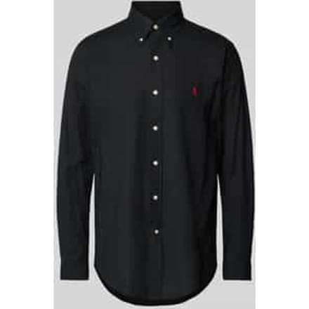 Custom fit vrijetijdsoverhemd met logostitching