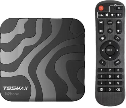 DrPhone GPU19 Android 12 TV Box – 8K Ultra HD – WiFi 6 – Bluetooth 6.X – HDR10 – Allwinner H618 – 4GB RAM + 64GB Opslag - Zwart