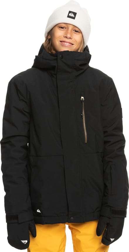 Quiksilver - Technische ski-jas voor jongens - Mission Solid - Zwart - maat XS (8yrs)