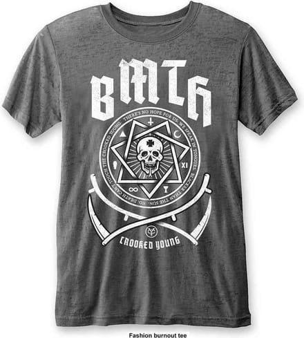 Bring Me The Horizon - Crooked Young Heren T-shirt - M - Grijs