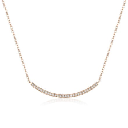 Di Lusso - Collier Cannes - Swarovski Crystals - Rosé - Dames - 42 cm
