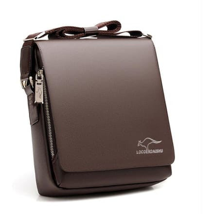 Messenger schoudertas heren lederen aktetas casual zakelijke crossbody handtas