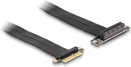 Delock Riser Card PCI Express x4 male to x4 slot 90° angled with cable 60 cm