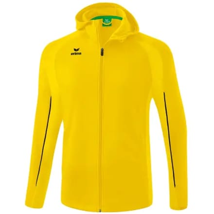 Erima Liga Star Trainingsjack Met Capuchon Heren - Zwart / Geel | Maat: M