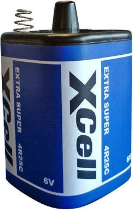 4R25, 430 blokbatterij, type 4R25C batterij, lampbatterij 6 volt 9500 mAh