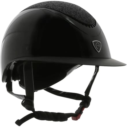 EQUITHEME WINGS SHINY VEILIGHEIDSHELM MET MIPS Zwart-zwart