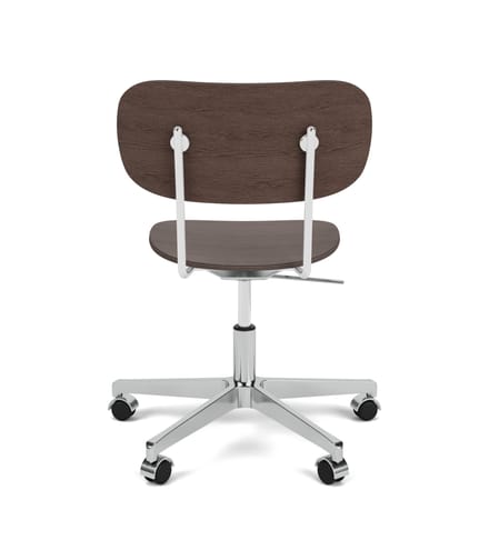 Audo Co Task Chair - Dark Stained Oak / Dark Stained Oak - aluminium hoogglans gepolijst