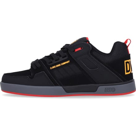 Comanche 2.0+ heren skateschoenen zwart/geel/rood nubuck