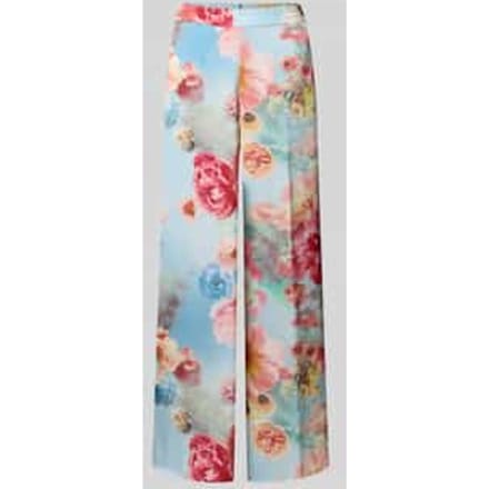 Broek in all-over look met elastische band