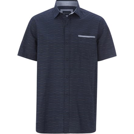 Babista herren Overhemd Met Korte Mouwen - 41/42 - donkerblauw - Plus Size