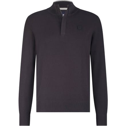 State Of Art Half Zip Trui Structuur Antraciet - Maat 3XL - Heren - Pullovers