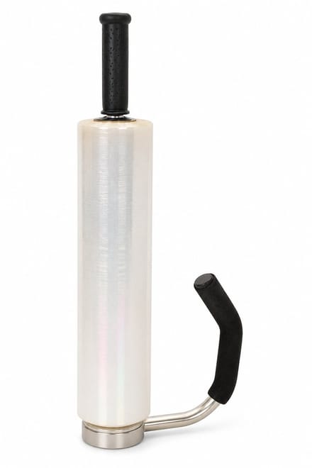 Handwikkelfolie dispenser - chroom - verstelbaar - 50 cm