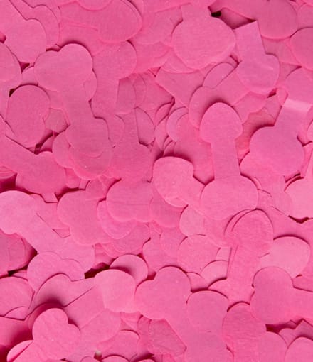Confetti shooter 40 cm - Penis - papier - vrijgezellenfeest
