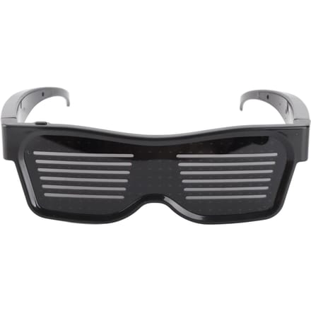 LED Bril Aanpasbare Bluetooth LED Bril voor Halloween en Verjaardagsfeesten zwart