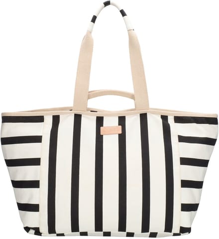 Zebra Trends Richelle Strandtas - Ritssluiting - Schoudertas - Ritsvak - Shopper - Zomertas - Beach - Zwart Wit