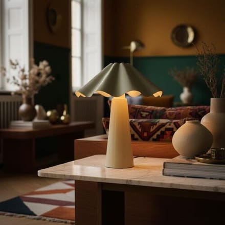 LUSENZ Falisse - Tafellamp Wit 40 cm - E14 fitting - Minimalistisch design - Bureaulamp - Gecoat Metaal - Met aan/uit-schakelaar