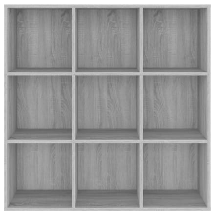 vidaXL - Boekenkast - 98x29x97,5 - cm - grijs - sonoma - eikenkleurig
