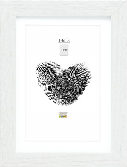 Deknudt S66KF1 P1 13x18 Wissellijst Papierformaat: 13 x 18 cm (b x h) 13 cm x 18 cm Wit