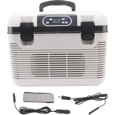 Réfrigérateur de voiture 12 24 volts Portable 19L Congélateur de voiture Mini réfrigérateur pour camping-car Camping Utilisation domestique Prise US black