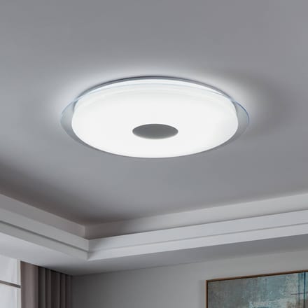 EGLO connect.z Lanciano-Z Smart Plafondlamp - Ø 77 cm - Wit/Grijs - Instelbaar wit licht - Dimbaar - Zigbee