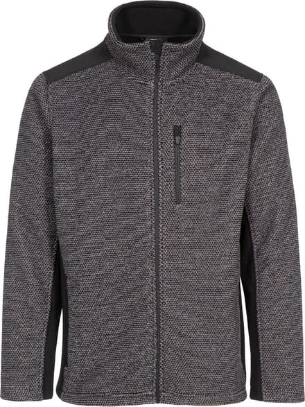 Trespass fleecejas/fleecepullover Faratino - Herenfleece At300 donkergrijs gestreept