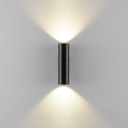 Deko Light Can IP20 up & down, 2x 7,5 W GU10, Schwarz 341344 Wandopbouwarmatuur GU10 7.5 W Zwart