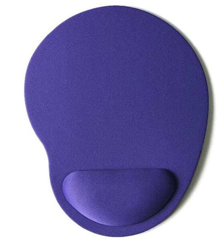 Gadgetpoint - Antislip Muismat - Polssteun - Mousepad - Rond Paars