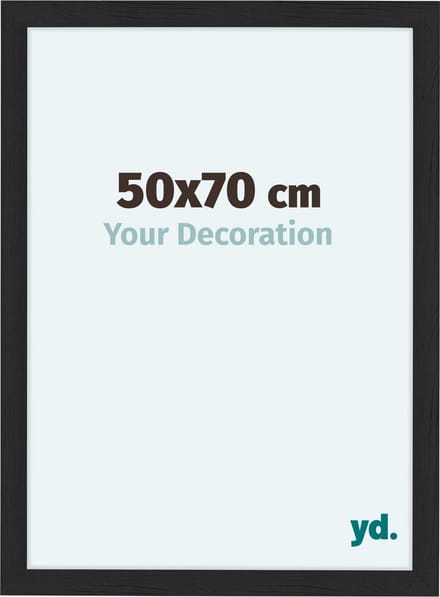 Your Decoration - Fotolijst 50x70 cm - MDF - Zwart Houtnerf - Como