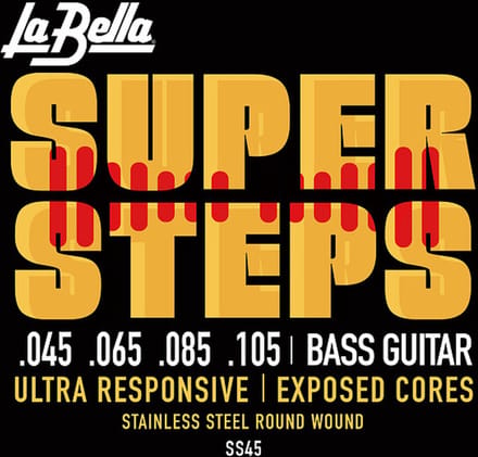 La Bella SS45 bas snaren 45-105 Super Steps - Snarenset voor 4-string basgitaar
