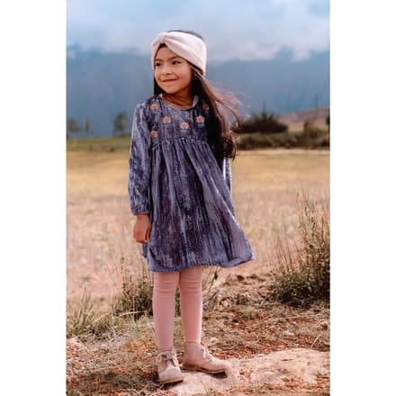Louise Misha Dress Chachani Storm Maat: 24M | Jurken Outlet | kids | Blauw
