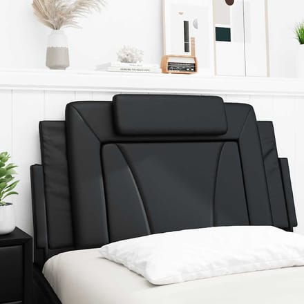 vidaXL - Hoofdbordkussen - "Viana" - Zwart - 100 - cm - Kunstleer