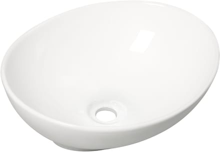 Wiesbaden Barco Waskom Ovaal 40 x 33 x 14,5 cm - Keramiek Glans Wit