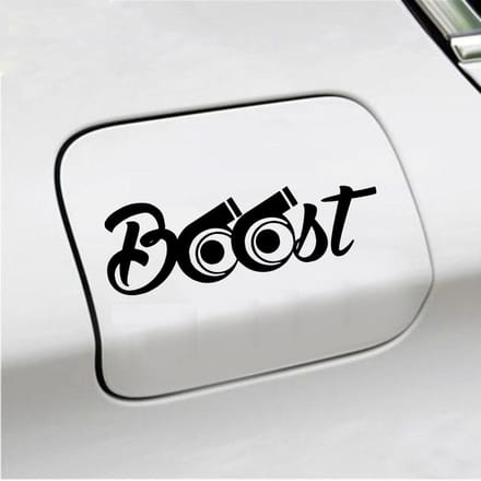 Bumpersticker - Boost - 6,3 X 19 - Zwart