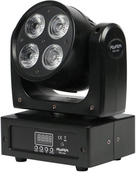 Moving Head Pack - incl. statiefset, T-bar, DMX-kabel - Ayra ERO 406 - Wit