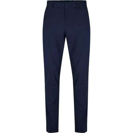 Boss Heren Gestreepte Slim Fit Chino's (Marineblauw)