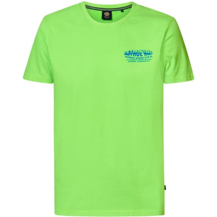 Petrol Industries - Heren Backprint T-shirt Riptide - Groen - Maat M