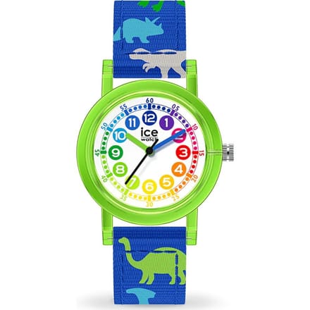 Ice Watch ICE learning - Green dinosaur 024501 Horloge - Nylon - Blauw - Ø 28 mm