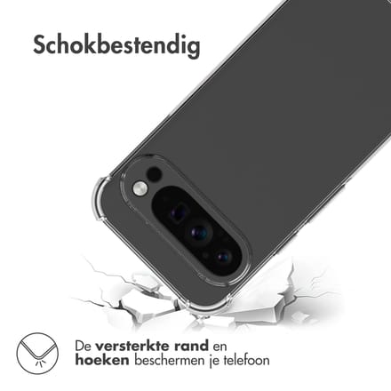 imoshion Hoesje - Geschikt voor Google Pixel 9 Pro XL - Shockproof Case - Transparant