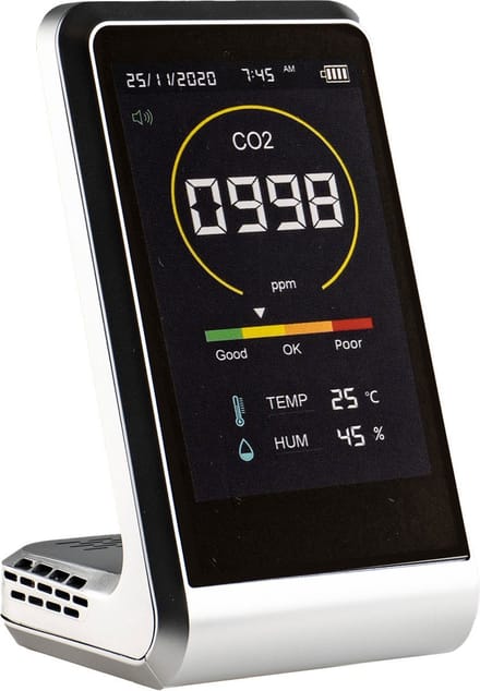 CO2 Meter Binnen - Hygrometer - CO2 Meter Horeca - CO2 Melder - Luchtkwaliteitsmeters Monitor - Temperatuurmeter - Fijnstofmeter