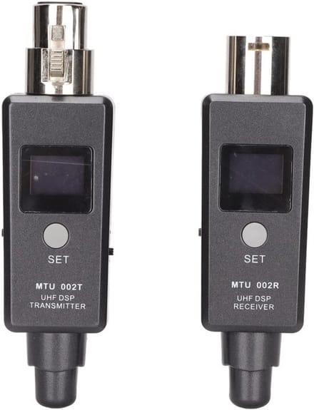 Allecto - Draadloze Microfoonadapter - XLR-zender Ontvanger