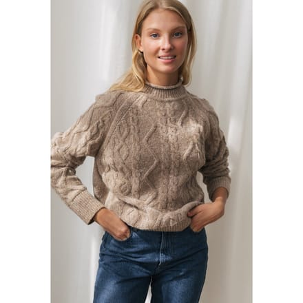 TWOTHIRDS Baltimore Knit Beige Taglia: L | Maglioni a maglia Outlet | Donna | Marrone