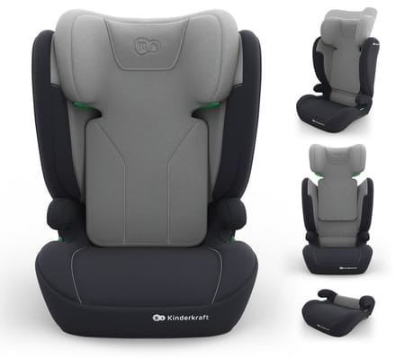 Kinderkraft I-SPARK 2 PLUS - Autostoel - Meegroeiend 100-150 cm - 10 Posities - Grijs